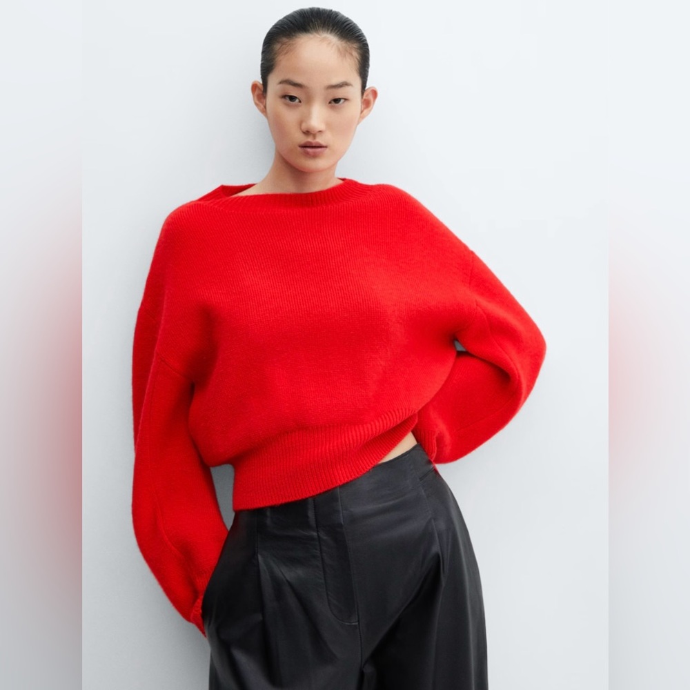 Mango puff sleeve sweater size XS , NWT